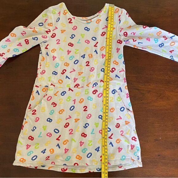 Handmade Girls Colorful Numbers Play Dress/ Tunic  with Pockets Size 4-6 - Picture 11 of 11
